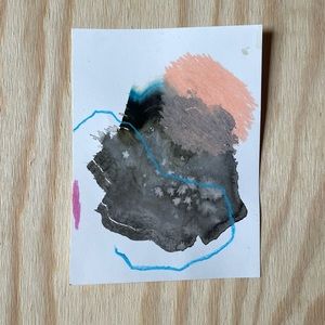 Mixed media abstract art